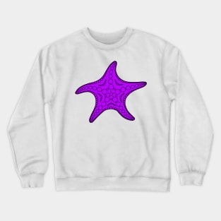 Starfish (black/purple) Crewneck Sweatshirt